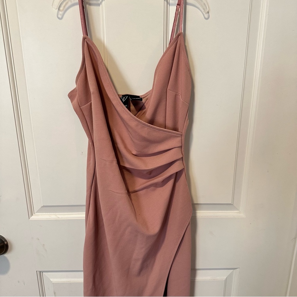 Long dress- Mauve with slit